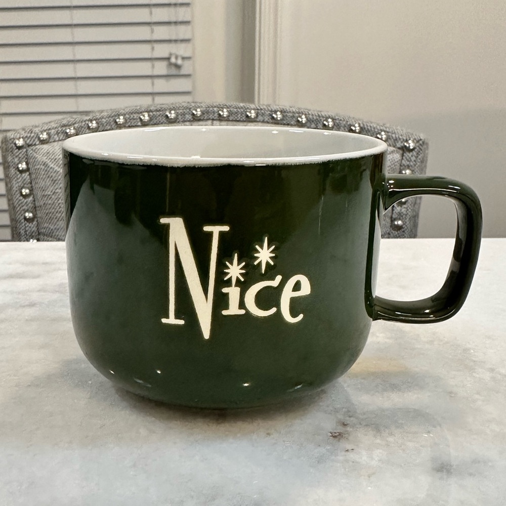 Global Design Connections Naughty & Nice Christmas Mug - NWOT